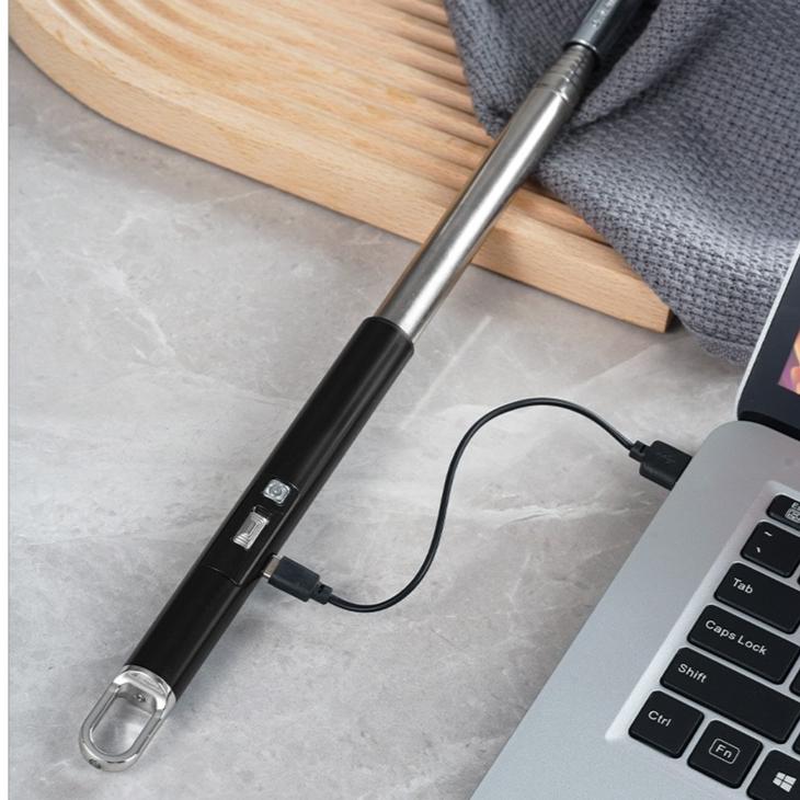 NEW High Quality Extra-long Telescopic Tube Igniter Battery Charge Times USB Charging Arc Pulse Lighter Cigarette Accessories