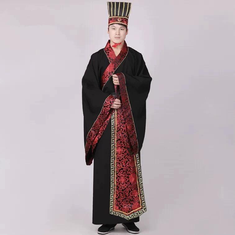 Ancient Costume Hanfu Male Etiquette Ancient Stage Performance Minister's Official Uniform Sinology Bar Mitzvah Performance Sacrificial Uniform