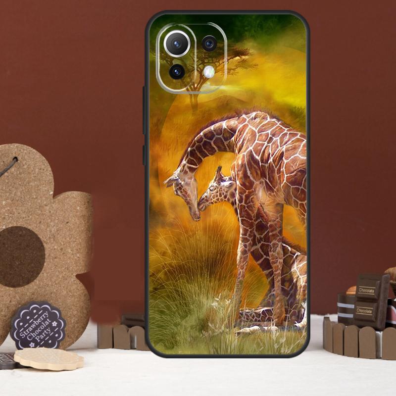 Sött tecknad giraffskal för Xiaomi 17 Pro Max 14 15 Ultra 15T 13T 14T POCO F8 Ultra F7 F5 F6 X5 X6 X7 Pro Cover