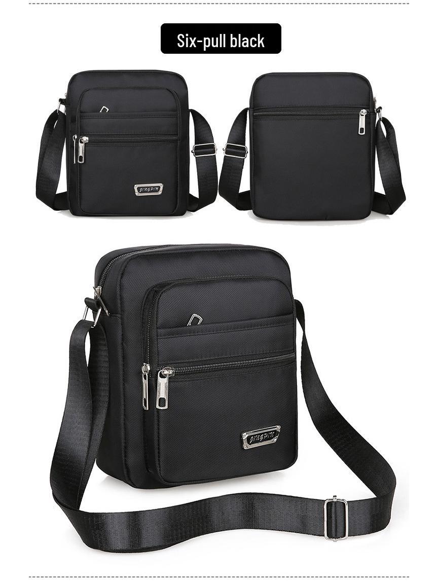 

Повседневная многослойная водонепроницаемая сумка кроссбоди в корейском стиле для мужчин и женщин - Большая вместимость, летняя, деловая, на плечо, кошелек