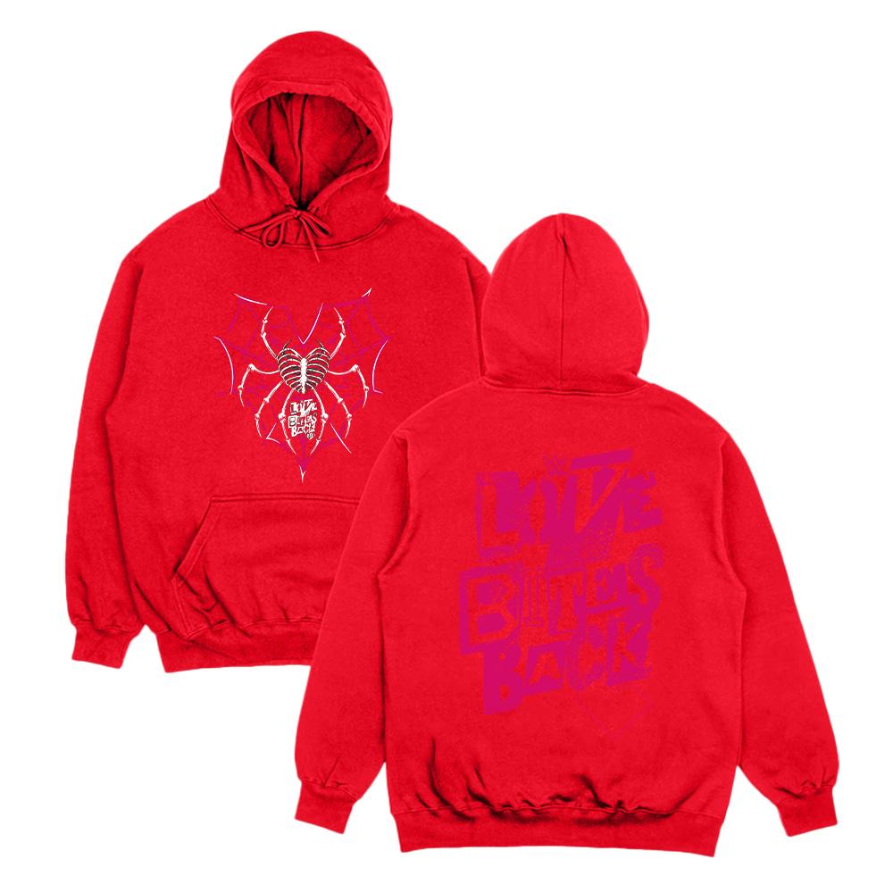 AJ Lee Love Bites Hoodies Vintage High Street Streetwear Women Men Long Sleeve Pullovers Outdoor Sports Y2K Clothing