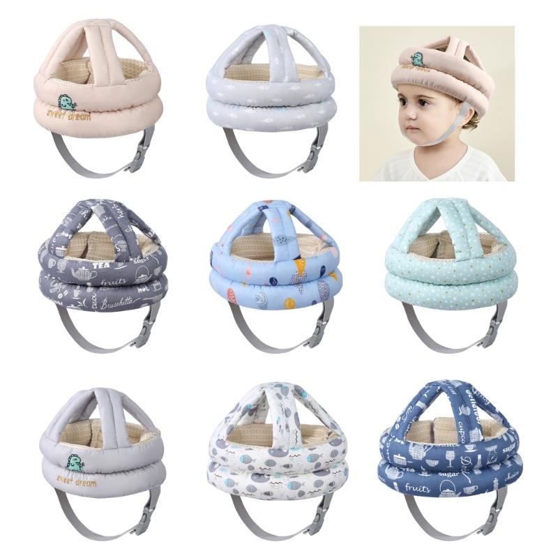 Toddler Head Protections Helmets Comfortable Baby Protective Hat with Adjustable Strap Adjustable Baby Head Protector