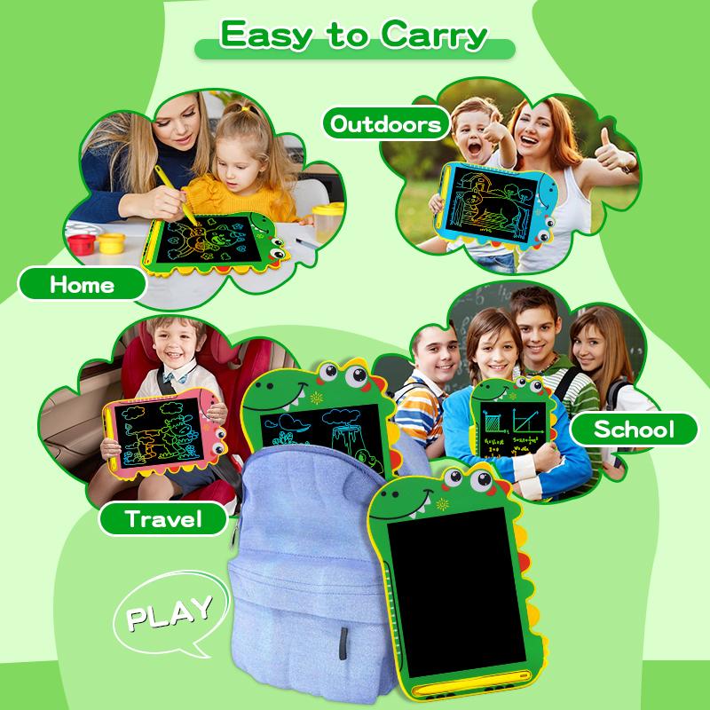 8.5/in Cartoon Dinosaur LCD Writing Tablet Drawing Board Kids Graffiti Sketchpad Toys Handwriting Blackboard Magic Drawing Board