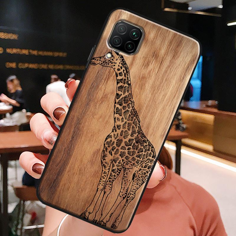 Natural Bamboo Wood Pattern Print For Huawei Honor X8a X7a X9a X8 50 70 90 Lite Magic5 Pro P20 P30 P40 P50 P60 Nova 9 5T Case