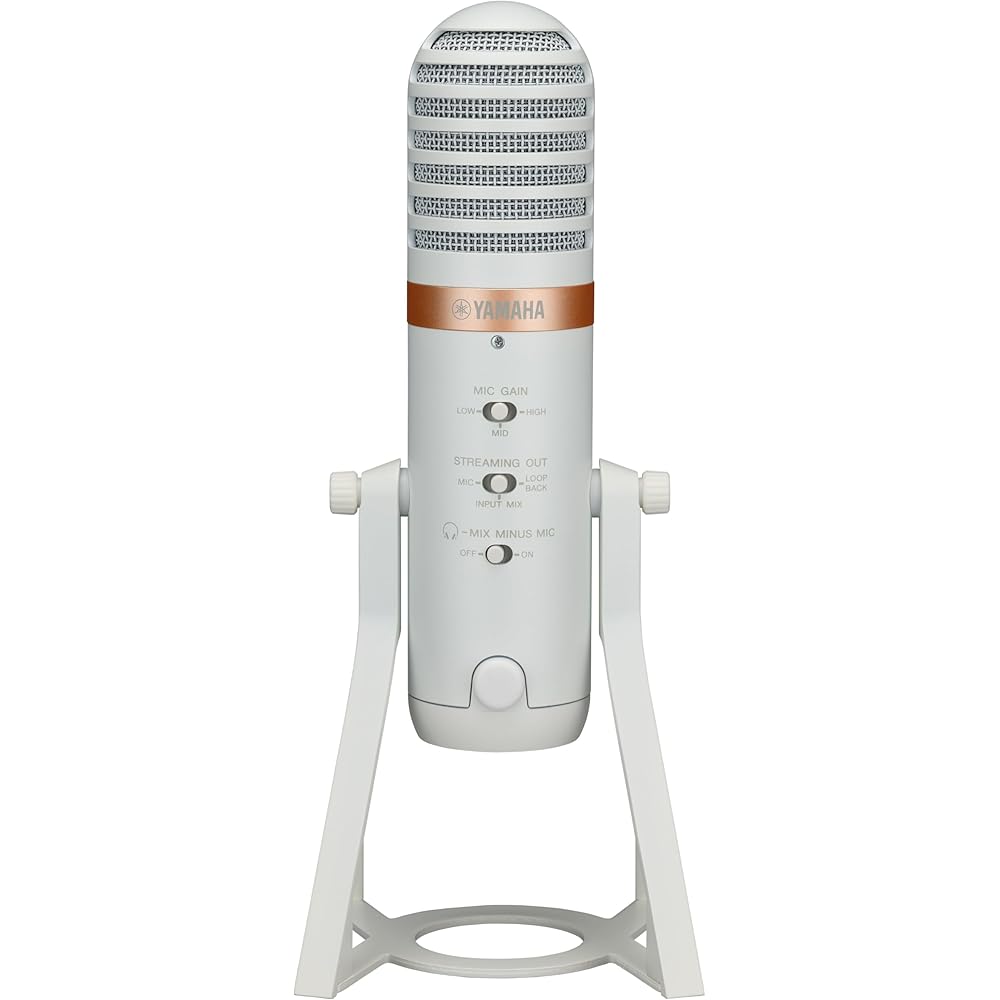 Yamaha YAMAHA Live Streaming Microphone Integrated Microphone USB Mic White AG01 W