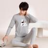 Pure Cotton Autumn Thermal Suit for Youth Boys - Lightweight Long Underwear