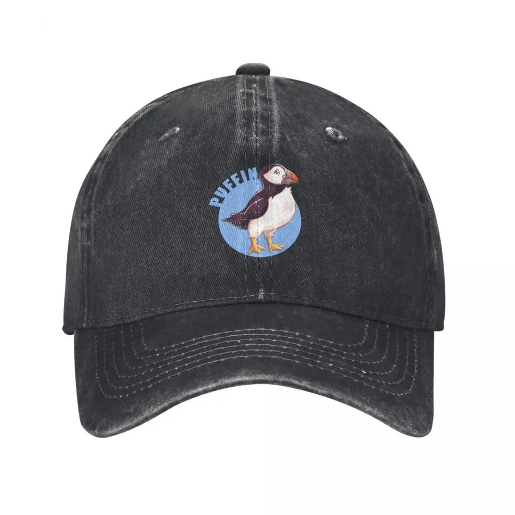 Cute Puffin Logo Baseball Cap Foam Party Hat Golf Wear Hat Beach Military Cap Unisex Womens Golf Clothing Unisexs