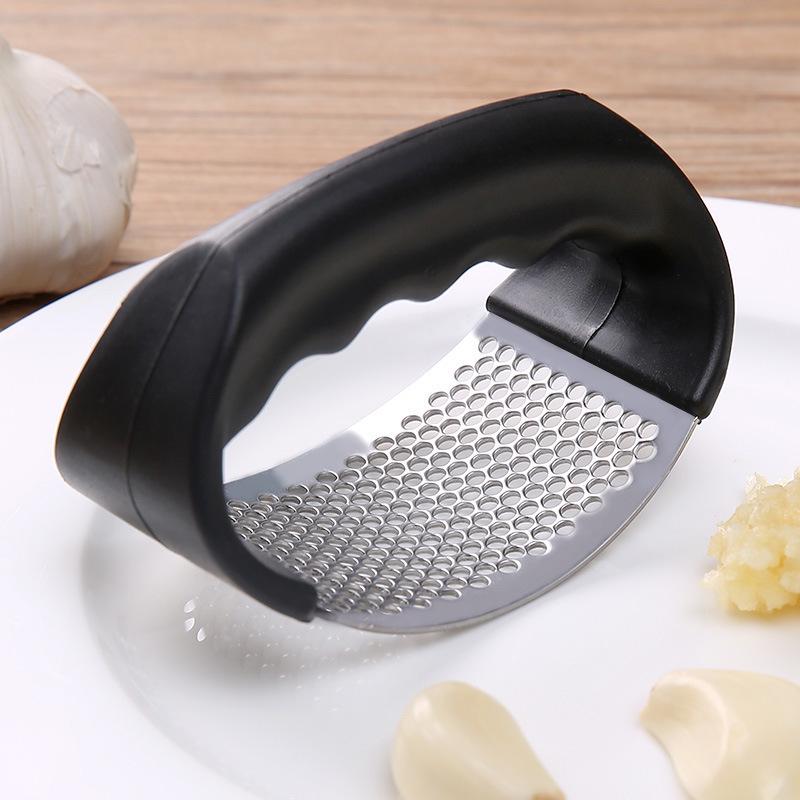 Stainless Steel Garlic Press and Masher for Kitchen Use