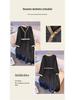 Plus Size Women's French Retro V-neck Dress: Stylish Waist-Cinching Little Black Dress for Spring & Autumn (130-350 jin)