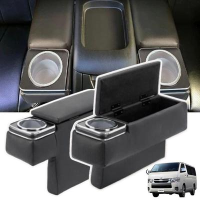 One+lifestyle Hiace 200 Series Regius Ace Armrest Console Box Drink Holder Set of 2 (Left and Right)