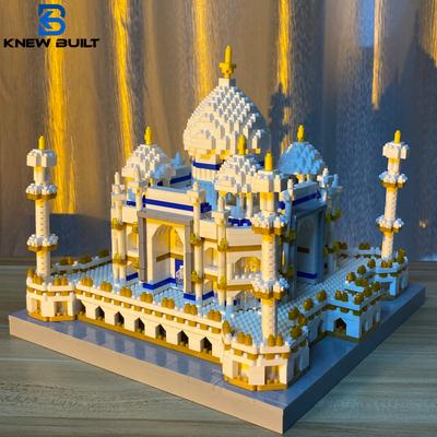 KNEW BUILT Indian Taj Mahal Model Toys Micro Mini Building Blocks for Adults Assemble Decoration City Famous Architecture Bricks