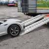 Loading Ramps, 2 Pcs 2745 X 380 Mm, Durable Aluminum and Heavy-Duty Trailer Ramp Set with Anti-Slip Plates, 4535.9 Kg Combined Capacity, for Carts,