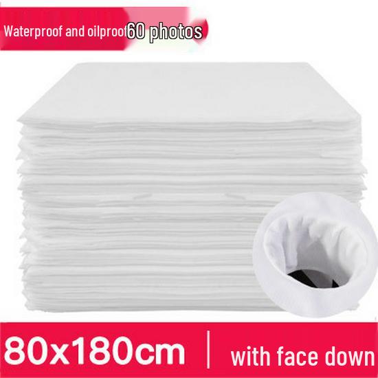 Waterproof Disposable Non-woven Bed Sheets with Face Hole for Beauty Salon Massage