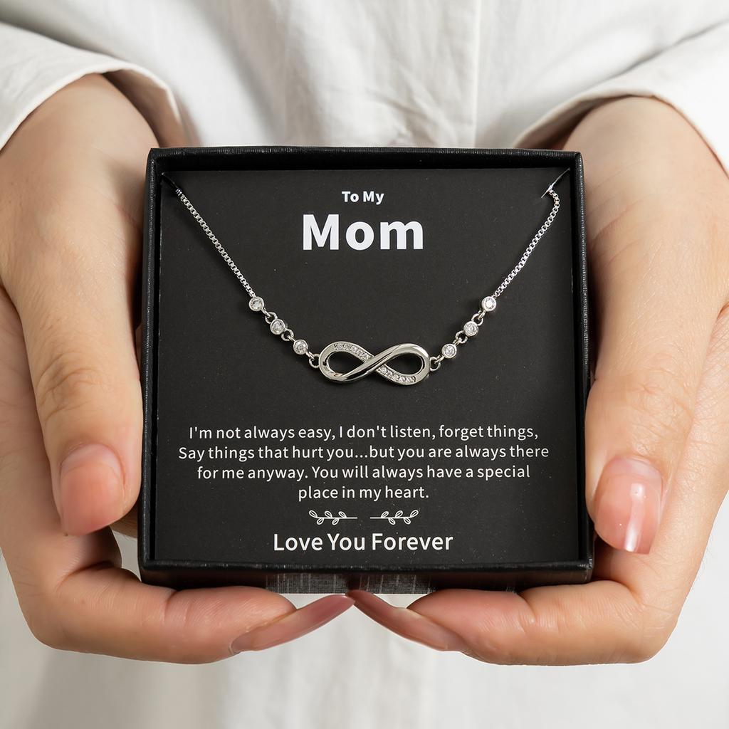 Ladies Simple Necklace Mother'S Day Necklace, Holiday Gift Mom Necklace Gift Box Decoration