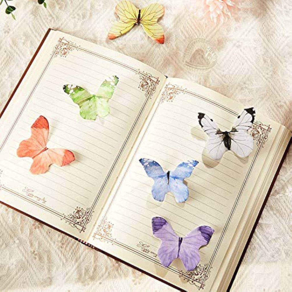 Butterfly Shape Sticky Note Memo Book Pandora Aesthetic Office Stationary School Stationary Accessories Product Custom