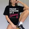 Proud Husband Of Survivor Breast Cancer Awareness T Shirt For Unisex Support Fighter Pink Ribbon Strength Tee Gift Courage Love