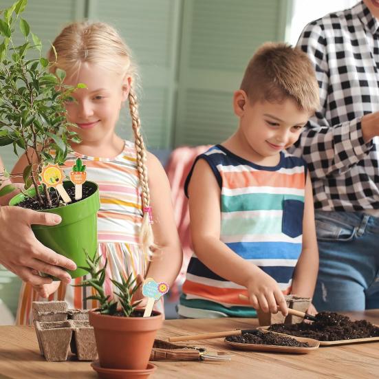 20 Pcs Wooden Plant Tags Rustic Plant Labels 20 Styles Gardening Markers Tags for Potted Plants Planter Flower Bed