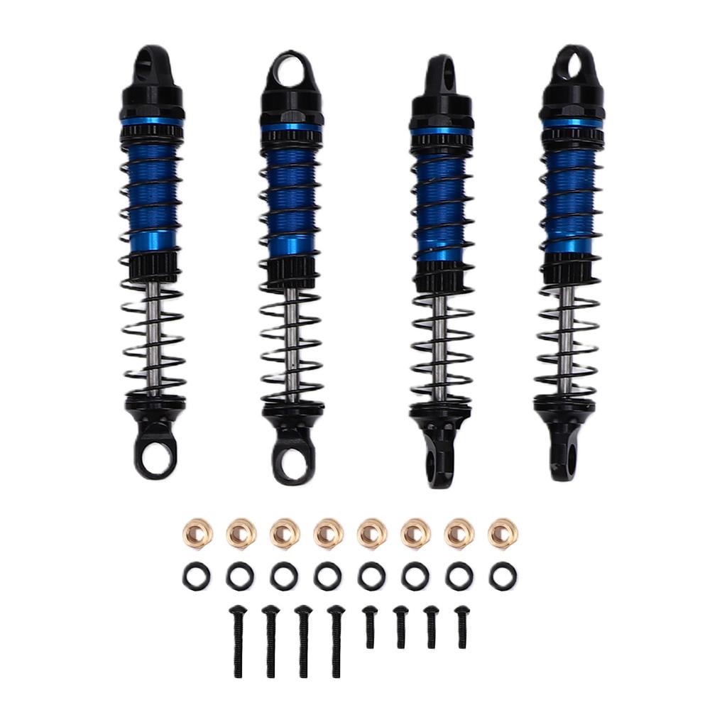 4pcs 60MM Threaded Shock Absorber Damper for 1 18 RC Crawler Upgrade Parts Aluminum Alloy Nylon Blue