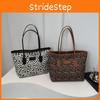 Luxurious Print Leopard Large Tote Bag For Women Trendy Street Style Handbag