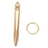 Mini Brass Bolt Action Pen Portable Travel Keychain Pen for Business Office Signing Writing Gift Collection