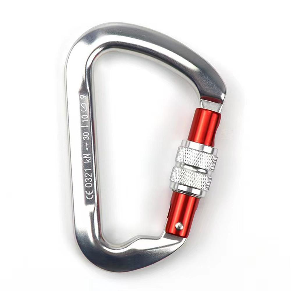 High-strength Aluminum Alloy 30KN Carabiner Clip Outdoor Safety Buckle Hook For Camping Advanture.