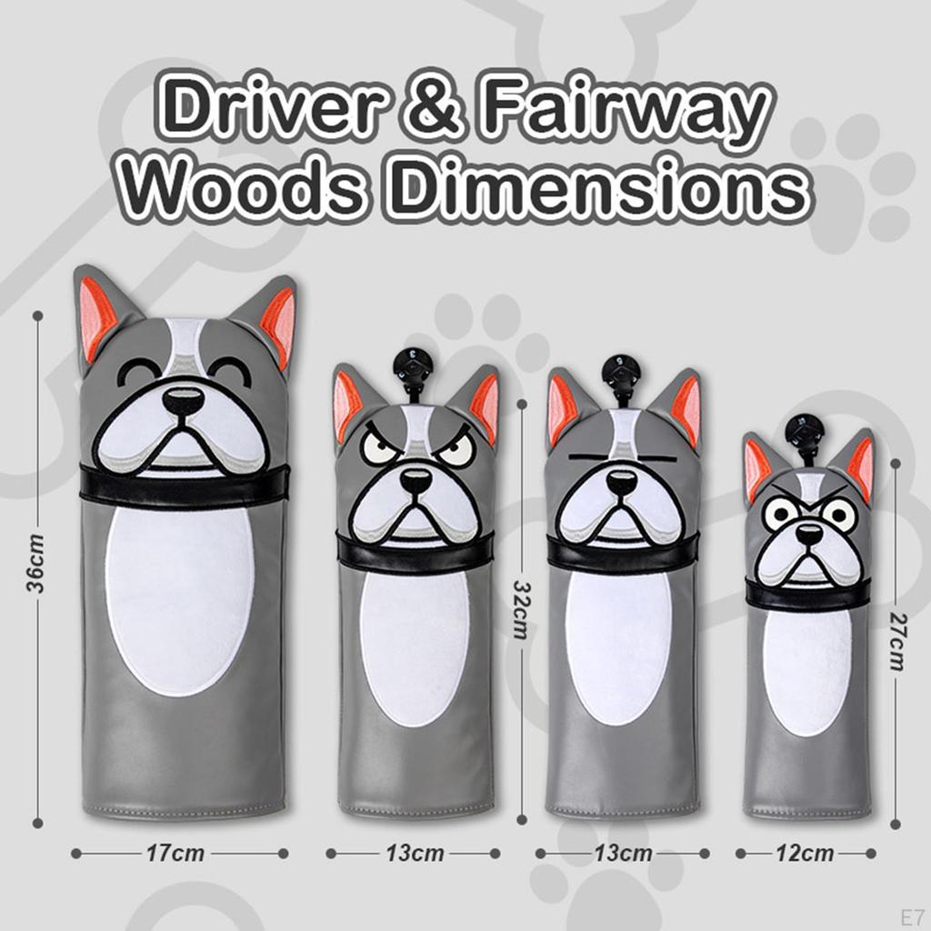 Golf Cover Club Headcover PU Leather Wrap Sleeve Universal Protective Covers for