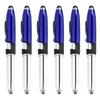 6pcs/Set 3 In 1 LED Ballpoint Pen with Stylus Tip Smooth Writing Pen 1.0mm Stylus Pen School Office Supplies for Teache