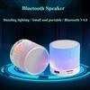 Nuovo mini audio portatile per auto A9 abbagliante crepa LED altoparlante subwoofer wireless Bluetooth 4.1 scheda TF