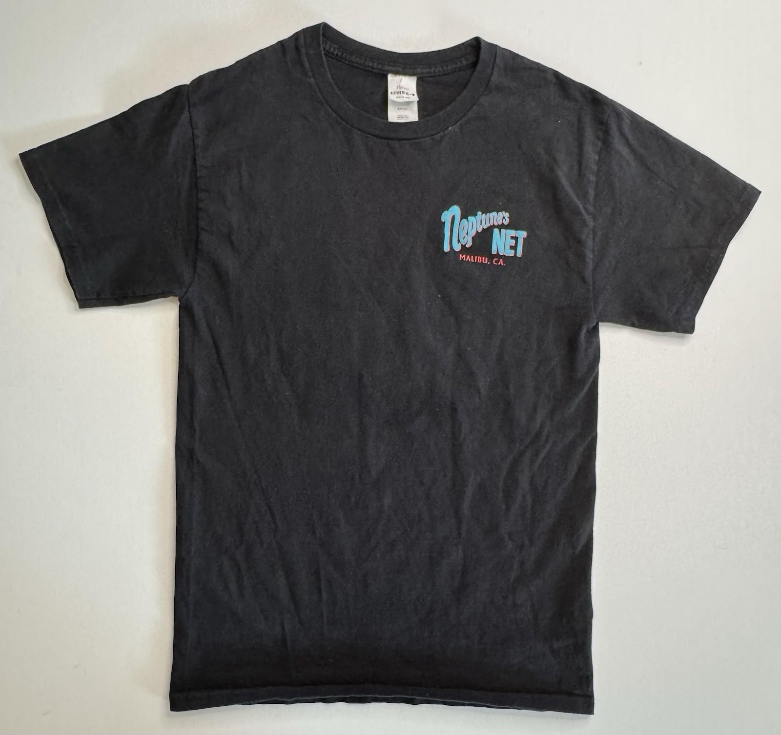 Neptune’s Net Malibu Men’s Small Black California Beach Surf Unisex T-Shirt L