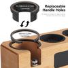 Holz Tamperstation mit Schublade Kaffee Werkzeug Kaffee Tamperstation Praktischer Tamping Ständer Geeignet für Verschiedene Orte