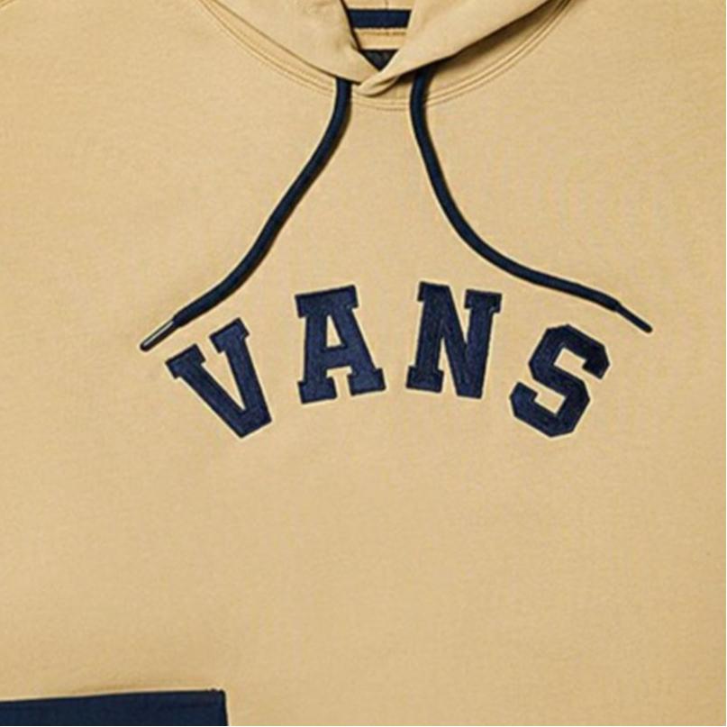 Vans Patchwork Letter Logo Embroidered Vintage American Sweatshirt Unisex sweatshirt Terracotta VN0002HBYUU