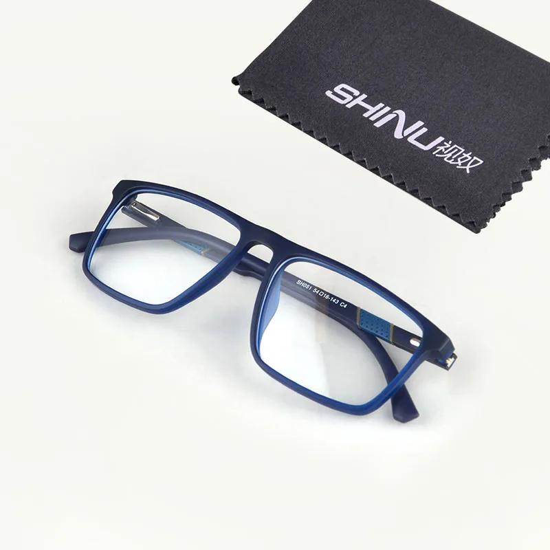 SHINU Anti-Blue Light Progressive Glasses Protect Eyes From Screen Strain Presbyopic Glasses Near and Far Multifocal Eyeglasses