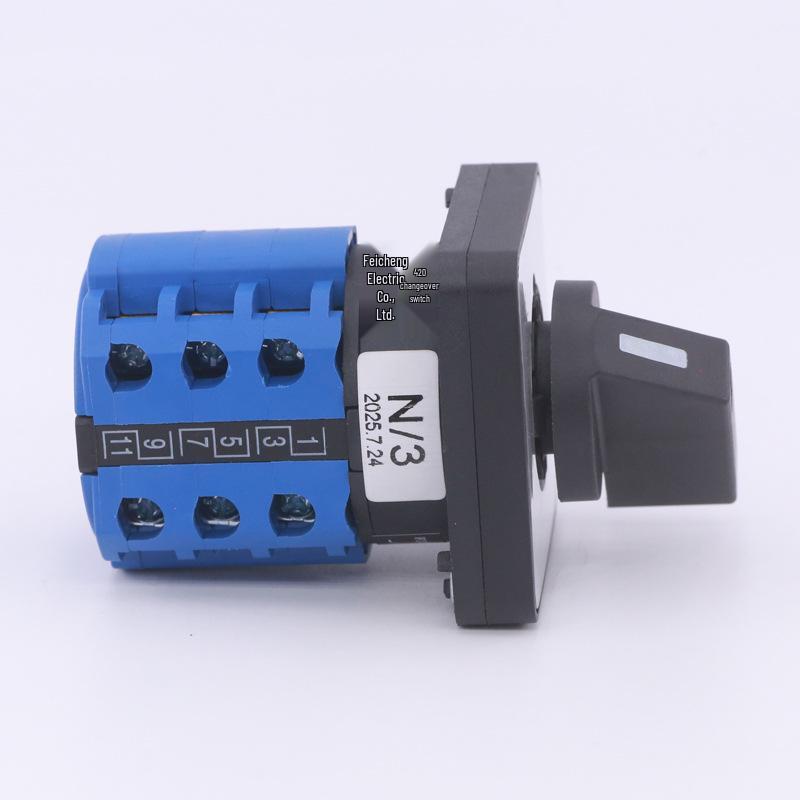 LW26-20 N/3 Dual Power Transfer Switch, Two-Position, Three-Line, Motor/Manual/Automatic, Remote/Local Control.