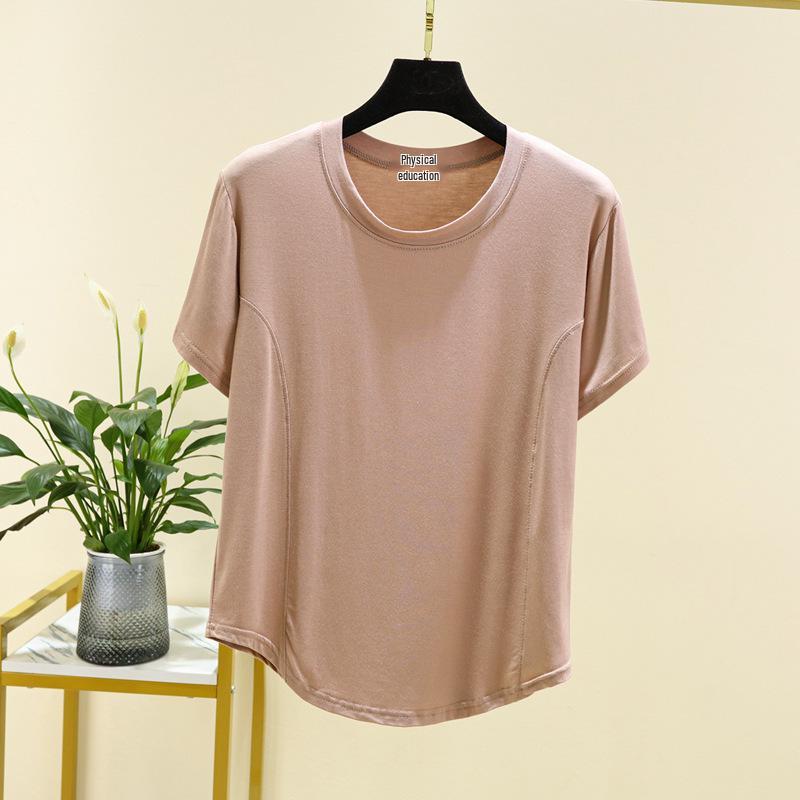 Women's Short Sleeve Modal T-Shirt - Fashionable, Versatile, Slimming Summer Blouse