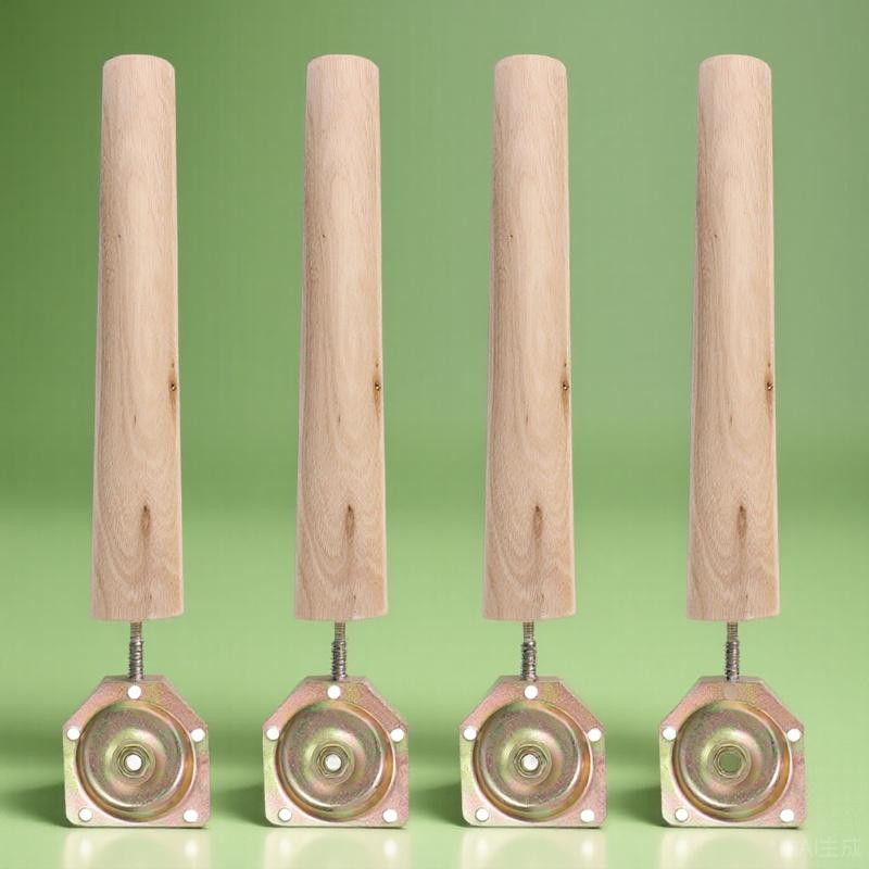 Trä Möbelfötter 4 Set Matbordsben Tischbeine Justerbara Matbord Soffa Soffbord Premiumträ Hög Belastning Stabil