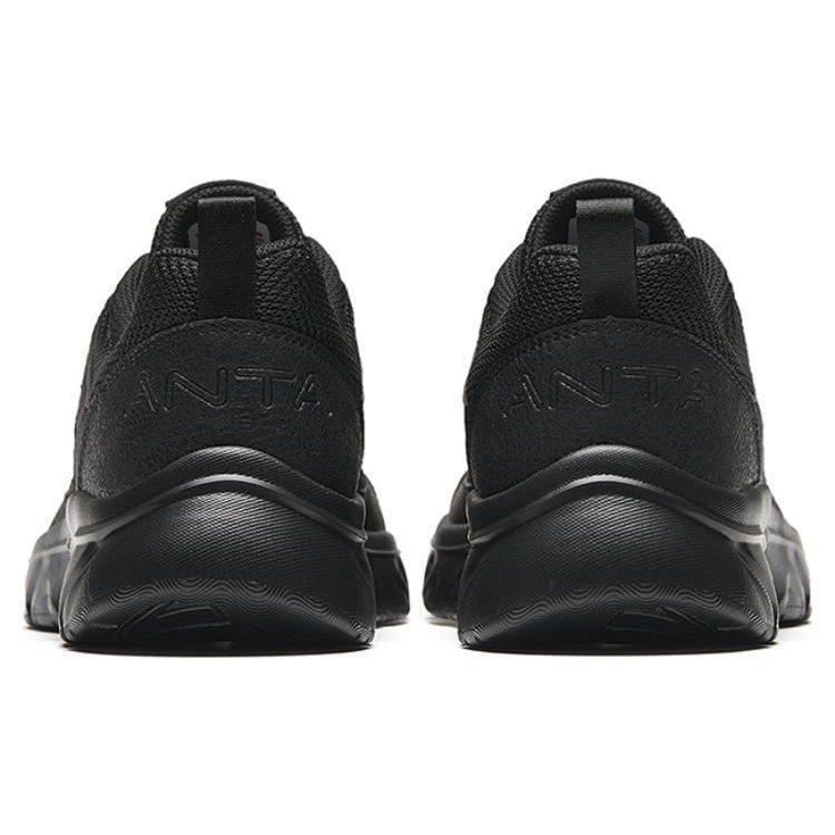 Anta Slip Resistant Abrasion Resistant Low top Running Shoes Men's Black 912345580-2