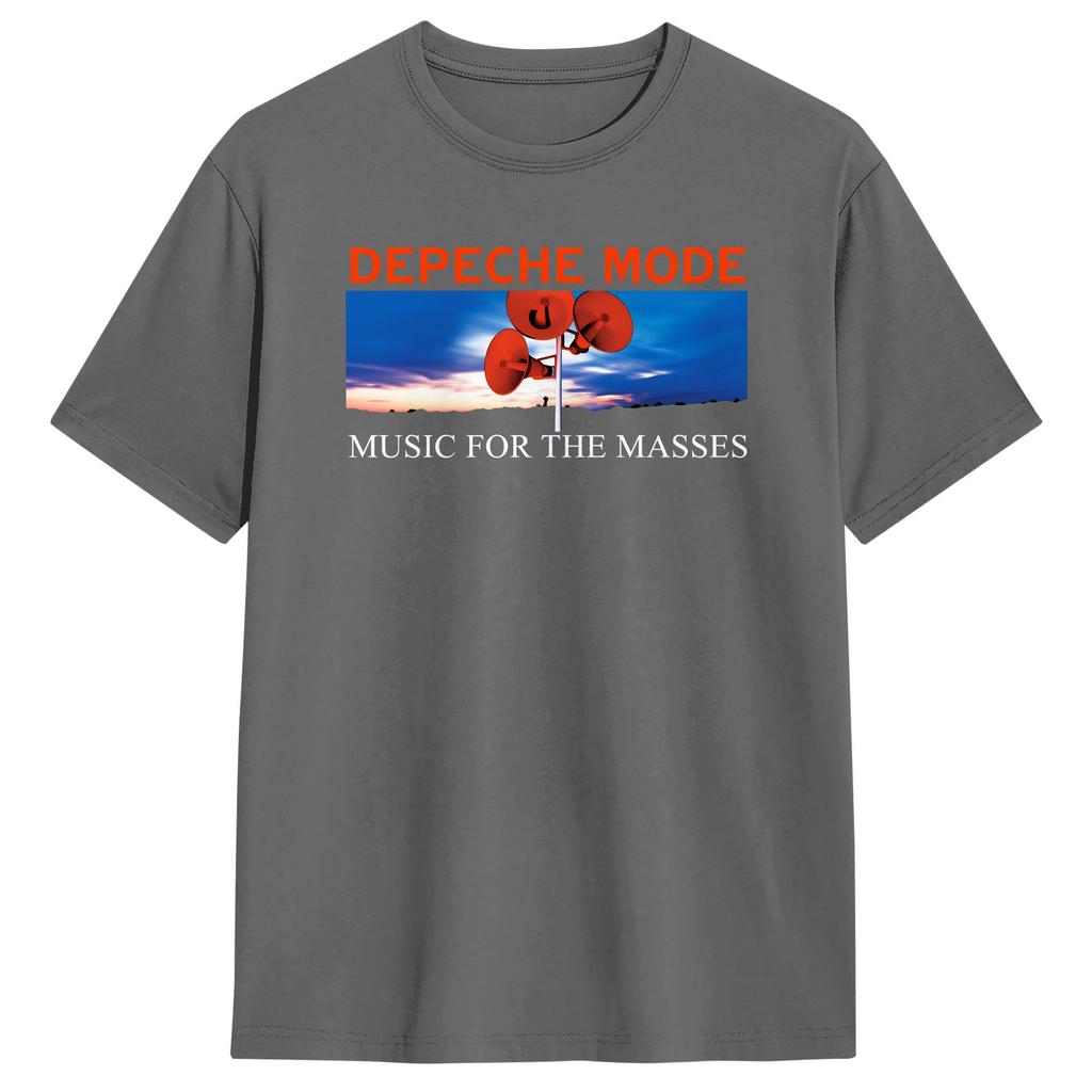 Strand Depeche Mode Musik für die Massen Hip Hop T-Shirts Baumwoll-T-Shirt für Erwachsene Ästhetisches Muster Kurzarm-Oberteile