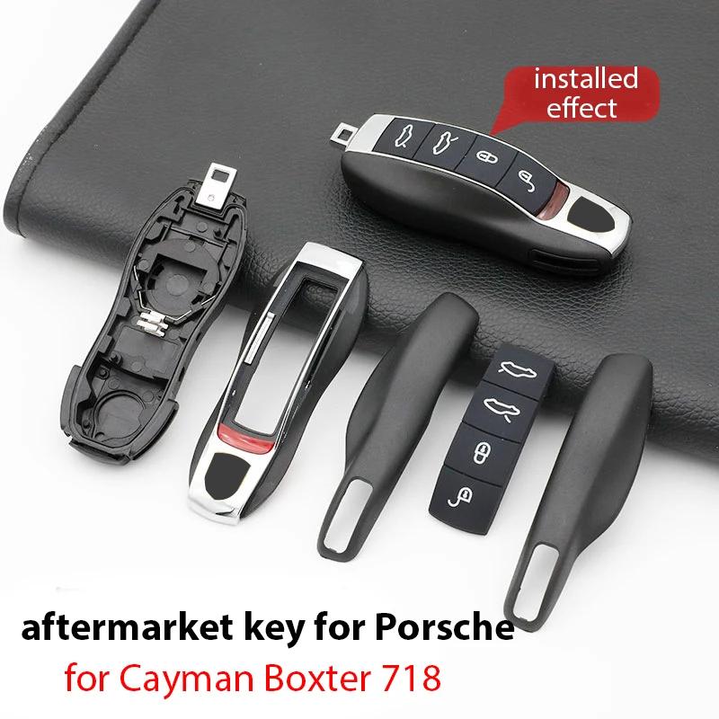 Car Key Case Housing Replacement Remote Key Repair Accessories For Porsche Cayenne Macan Boxter 718 Panamera 911