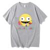 Fun Smiling Friend Cartoon Printed Tshirt Summer Cotton Unisexs and Womens Tshirt Highquality Pure Cotton Casual Tshirt