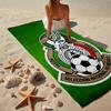 Mexico Football Crest Microfiber Beach Towel, Lightweight And Quick-Dry, for Summer Travel, Beach Essential, Swimming Pool