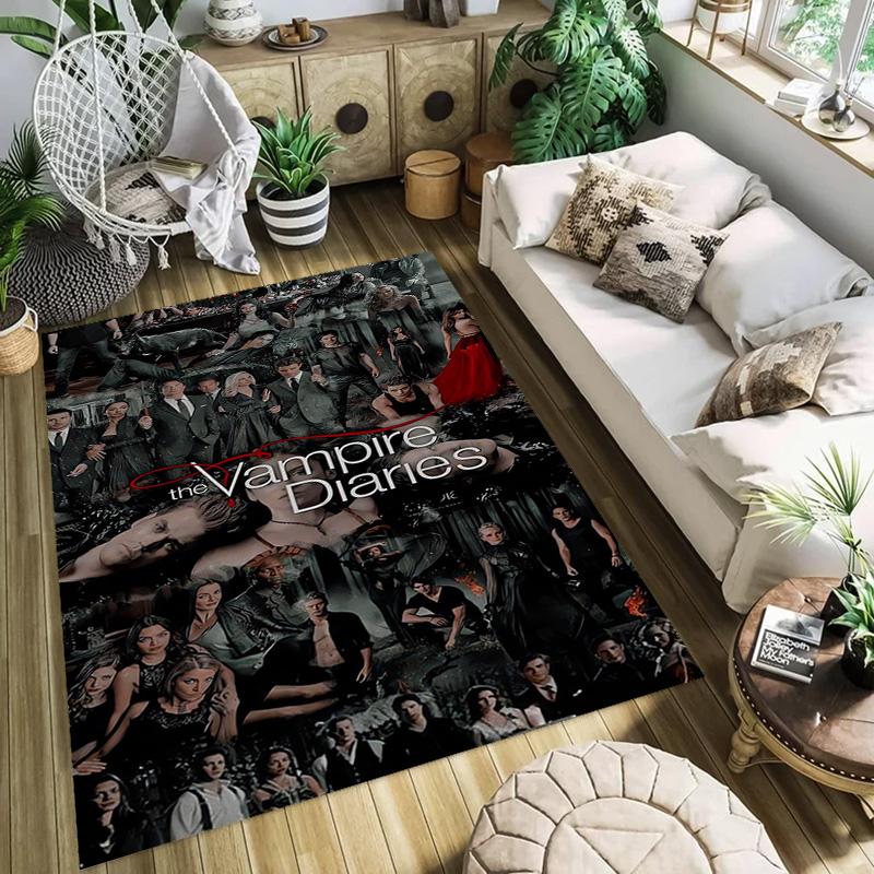Vampire Diaries: Rainy Night Gathering carpet Suitable for all seasons Home Decor Room Christmas gifts Dormitory decoration
