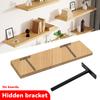 1PCS 4"6" Folding Shelf Support Bracket Hidden Floating Wall Shelf Support Brackets for Heavy Duty Bracket