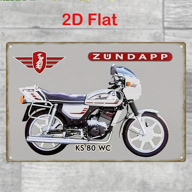 Vintage Tin Sign Retro Motorcycle Garage Wall Decor Bar Man Cave Artwork