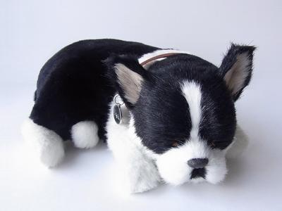 Nini und Kino Perfect Pet (Kleine Größe) Boston Terrier Plüschtier Hund Hund Realistisch Aussehend Verschiedene Waren Tier Heilung Bewegend Geschenk
