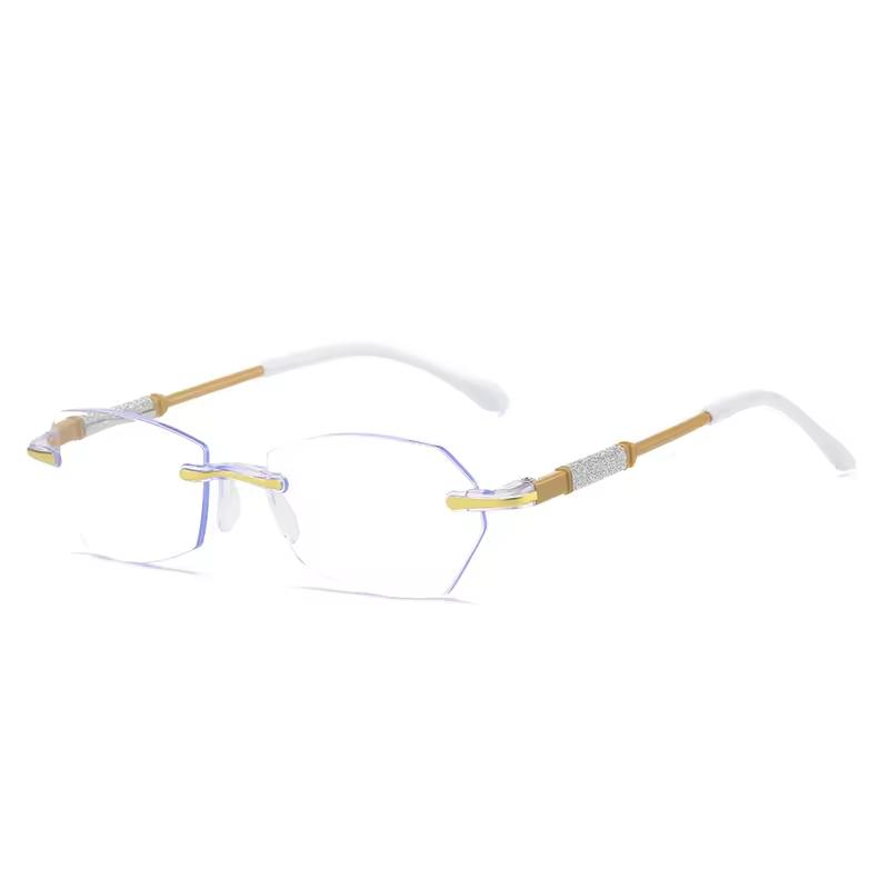 X3099 Metal Rectangle Frame Presbyopia Minus 250 Supplier Glasses Women Corrective Eyeglasses Flexible Reading Glass +100