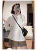 Women's Long Sleeve Cotton Base Layer - Warm, Regular Fit for Spring, Autumn, Winter - Plus Velvet Inner Layer