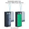 C16D 5V USB כפול USB 16*18650 מארז Power Bank C16D עם 4 חוטים LEDs תאורת עשה זאת בעצמך קופסה ניתנת להסרה QC3.0 טעינת סוללה קופסאות אחסון