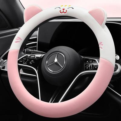 Universal Winter Non-Slip Plush Steering Wheel Cover - Wear-Resistant & Stylish for Men and Women
