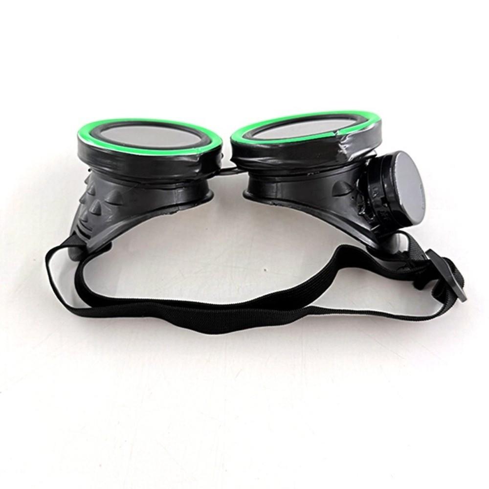 Round LED Glowing Glasses Punk Style Luminous Eyewear Fashion Light Up Glasses  Carnival Party