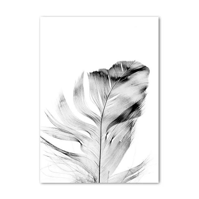 Black White Dandelion Blooming Flower Canvas Paintings Modern Minimalist Flower Plant Wall Art Poster Prints for Room Home Decor